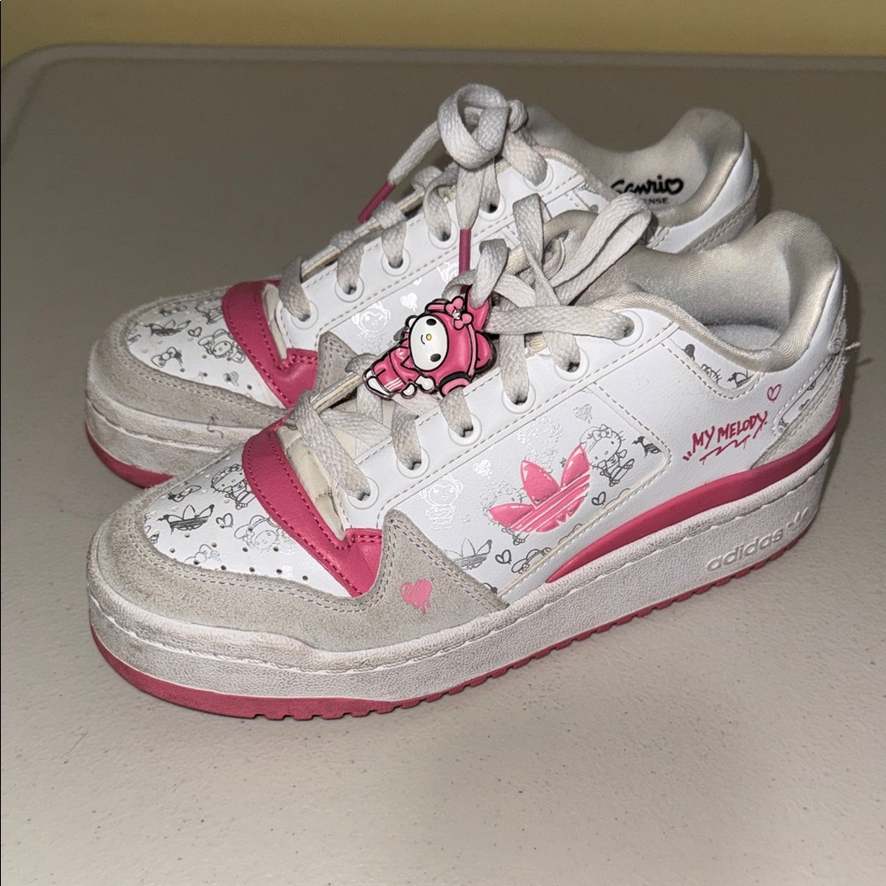 Adidas Kids My Melody Pink White Sneakers